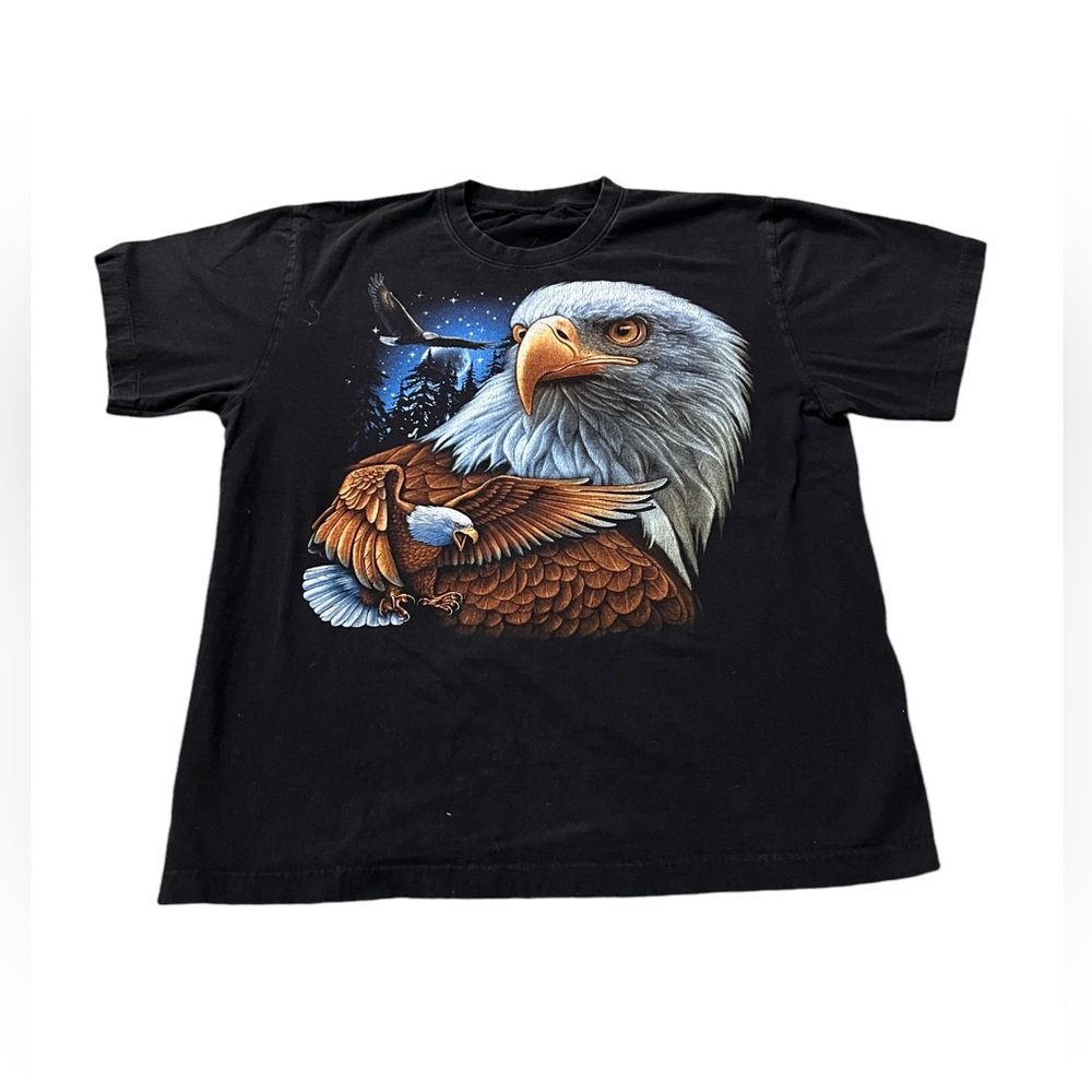 Rare Vintage Rock Eagle Bald Eagle Bird Single Stitch Tee